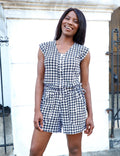 Houndstooth Honey Organic Jumpsuit - FINAL SALE